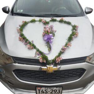 DECORACIÓN DE CARRO Y BOUQUET